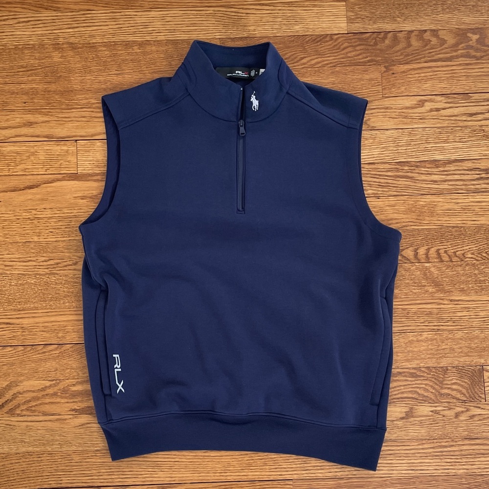 RLX Navy Sleeveless Pullover, Size M